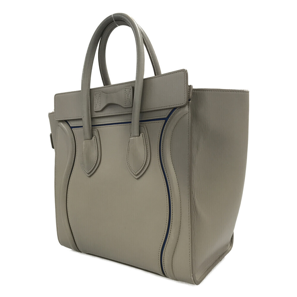 Celine taupe Luggage beige Tote White